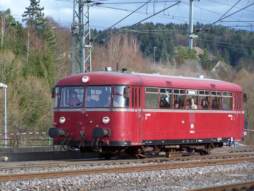 Der VT 796 625 in Rottweil am 28/11/09.