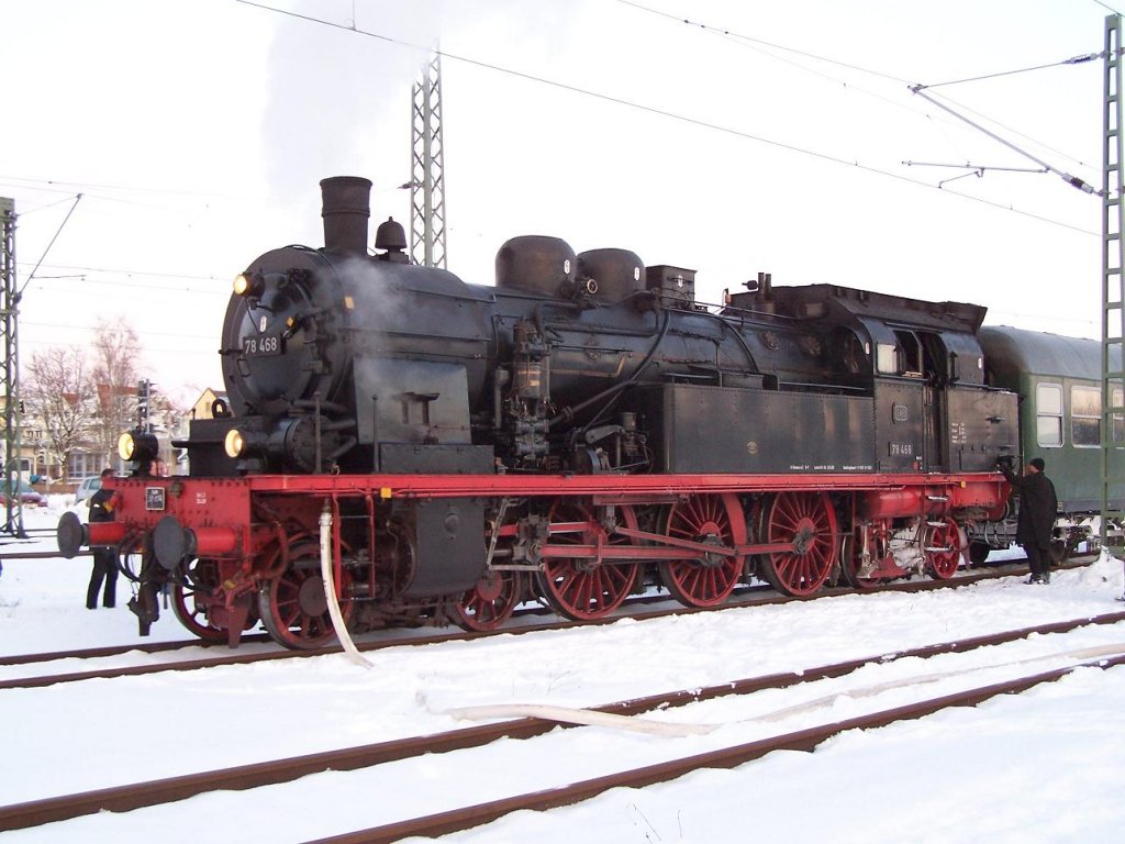 Die BR 78 468 in Donaueschingen am 02/01/10.