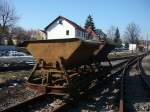 Ein alter Güterwagen stand am 26.2.11 in Dippoldiswalde